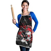 Hawaiian And Japanese Apron Aloha Koi Fish Palaka Patterns - Polynesian Pride