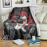 Hawaiian And Japanese Blanket Aloha Koi Fish Palaka Patterns - Polynesian Pride