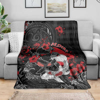 Hawaiian And Japanese Blanket Aloha Koi Fish Palaka Patterns - Polynesian Pride