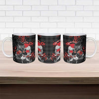 Personalised Hawaiian And Japanese Ceramic Mug Aloha Koi Fish Palaka Patterns DT05 - Polynesian Pride