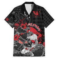 Personalised Hawaiian And Japanese Family Matching Mermaid Dress and Hawaiian Shirt Aloha Koi Fish Palaka Patterns - Polynesian Pride