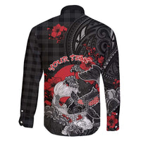 Personalised Hawaiian And Japanese Family Matching Mermaid Dress and Hawaiian Shirt Aloha Koi Fish Palaka Patterns - Polynesian Pride