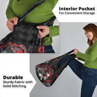 Hawaiian And Japanese Grocery Bag Aloha Koi Fish Palaka Patterns - Polynesian Pride