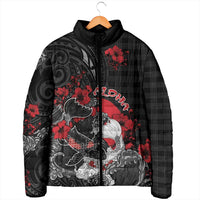 Personalised Hawaiian And Japanese Padded Jacket Aloha Koi Fish Palaka Patterns DT05 - Polynesian Pride