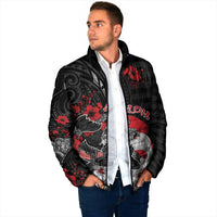 Personalised Hawaiian And Japanese Padded Jacket Aloha Koi Fish Palaka Patterns DT05 - Polynesian Pride