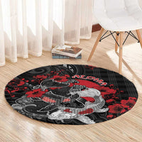Hawaiian And Japanese Round Carpet Aloha Koi Fish Palaka Patterns DT05 - Polynesian Pride