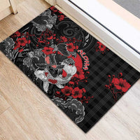 Hawaiian And Japanese Rubber Doormat Aloha Koi Fish Palaka Patterns DT05 - Polynesian Pride