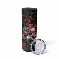 Personalised Hawaiian And Japanese Skinny Tumbler Aloha Koi Fish Palaka Patterns - Polynesian Pride