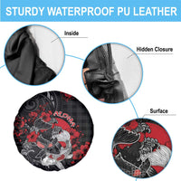 Hawaiian And Japanese Spare Tire Cover Aloha Koi Fish Palaka Patterns - Polynesian Pride