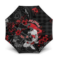 Hawaiian And Japanese Umbrella Aloha Koi Fish Palaka Patterns - Polynesian Pride