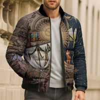 Hawaii Makahiki Bomber Puffer Jacket Polynesian Sky And Earth DT05 - Polynesian Pride