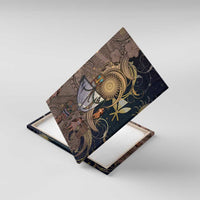 Hawaii Makahiki Canvas Wall Art Polynesian Sky And Earth DT05 With Frame Gold - Polynesian Pride