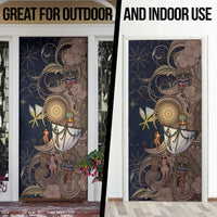 Hawaii Makahiki Door Cover Polynesian Sky And Earth - Polynesian Pride