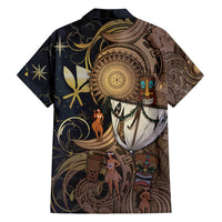 Hawaii Makahiki Family Matching Long Sleeve Bodycon Dress and Hawaiian Shirt Polynesian Sky And Earth - Polynesian Pride
