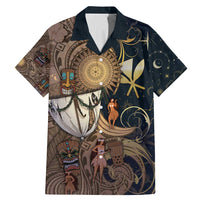 Hawaii Makahiki Family Matching Mermaid Dress and Hawaiian Shirt Polynesian Sky And Earth - Polynesian Pride