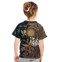 Hawaii Makahiki Kid T Shirt Polynesian Sky And Earth DT05 - Polynesian Pride