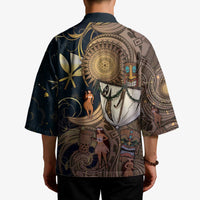 Hawaii Makahiki Kimono Polynesian Sky And Earth DT05 - Polynesian Pride