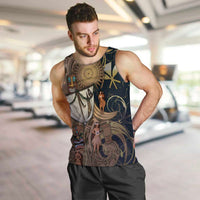 Hawaii Makahiki Men Tank Top Polynesian Sky And Earth DT05 Gold - Polynesian Pride