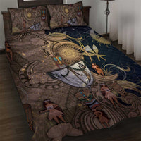 Hawaii Makahiki Quilt Bed Set Polynesian Sky And Earth - Polynesian Pride