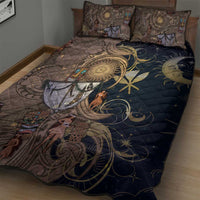 Hawaii Makahiki Quilt Bed Set Polynesian Sky And Earth - Polynesian Pride