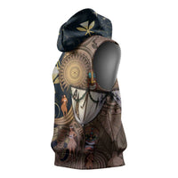 Hawaii Makahiki Sleeveless Hoodie Polynesian Sky And Earth DT05 - Polynesian Pride