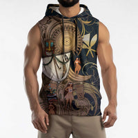 Hawaii Makahiki Sleeveless Hoodie Polynesian Sky And Earth DT05 - Polynesian Pride