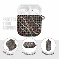 Hawaii Palaka Niihau Shell Lei AirPods Case Tropical Island Plaid Patterns DT05 - Polynesian Pride
