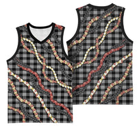 Hawaii Palaka Niihau Shell Lei Basketball Jersey Tropical Island Plaid Patterns DT05 - Polynesian Pride