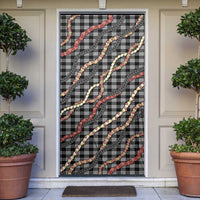 Hawaii Palaka Niihau Shell Lei Door Cover Tropical Island Plaid Patterns