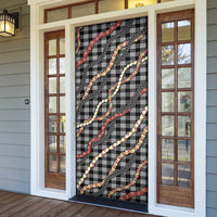 Hawaii Palaka Niihau Shell Lei Door Cover Tropical Island Plaid Patterns