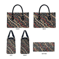 Hawaii Palaka Niihau Shell Lei Leather Bag Tropical Island Plaid Patterns DT05 - Polynesian Pride