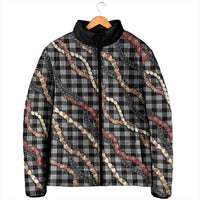 Hawaii Palaka Niihau Shell Lei Padded Jacket Tropical Island Plaid Patterns DT05 - Polynesian Pride