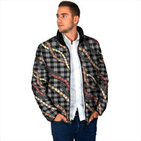 Hawaii Palaka Niihau Shell Lei Padded Jacket Tropical Island Plaid Patterns DT05 - Polynesian Pride