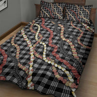 Hawaii Palaka Niihau Shell Lei Quilt Bed Set Tropical Island Plaid Patterns DT05 - Polynesian Pride