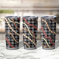 Hawaii Palaka Niihau Shell Lei Tumbler Cup Tropical Island Plaid Patterns DT05 - Polynesian Pride