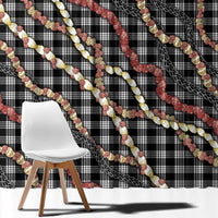 Hawaii Palaka Niihau Shell Lei Window Curtain Tropical Island Plaid Patterns DT05 - Polynesian Pride
