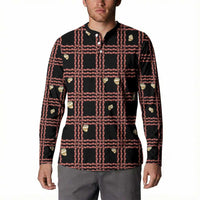 Hawaii Palaka Kahelelani Shell Lei Costume Button Sweatshirt Plaid Patterns DT05 - Polynesian Pride
