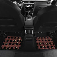 Hawaii Palaka Kahelelani Shell Lei Costume Car Mats Plaid Patterns DT05 Set 2pcs - Back Black - Polynesian Pride