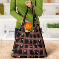 Hawaii Palaka Kahelelani Shell Lei Costume Grocery Bag Plaid Patterns DT05 - Polynesian Pride