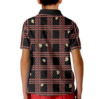 Hawaii Palaka Kahelelani Shell Lei Costume Kid Polo Shirt Plaid Patterns DT05 - Polynesian Pride