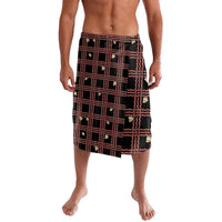 Hawaii Palaka Kahelelani Shell Lei Costume Lavalava Plaid Patterns DT05 Black - Polynesian Pride