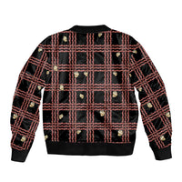 Hawaii Palaka Kahelelani Shell Lei Costume Sleeve Zip Bomber Jacket Plaid Patterns DT05 - Polynesian Pride