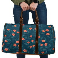 Hawaii Monstera Travel Bag Hibiscus Flowers Simple Style - Polynesian Pride