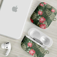 Hawaii AirPods Case Green Polynesian Monstera Patterns DT05 - Polynesian Pride
