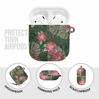Hawaii AirPods Case Green Polynesian Monstera Patterns DT05 - Polynesian Pride