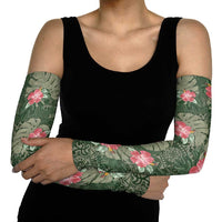 Hawaii Arm Sleeves Green Polynesian Monstera Patterns DT05 - Polynesian Pride