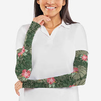 Hawaii Arm Sleeves Green Polynesian Monstera Patterns DT05 - Polynesian Pride