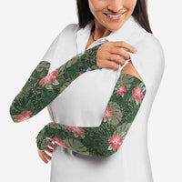 Hawaii Arm Sleeves Green Polynesian Monstera Patterns DT05 - Polynesian Pride