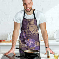 Hawaii Apron Purple Polynesian Monstera Patterns - Polynesian Pride