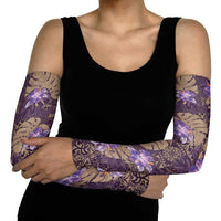 Hawaii Arm Sleeves Purple Polynesian Monstera Patterns DT05 - Polynesian Pride